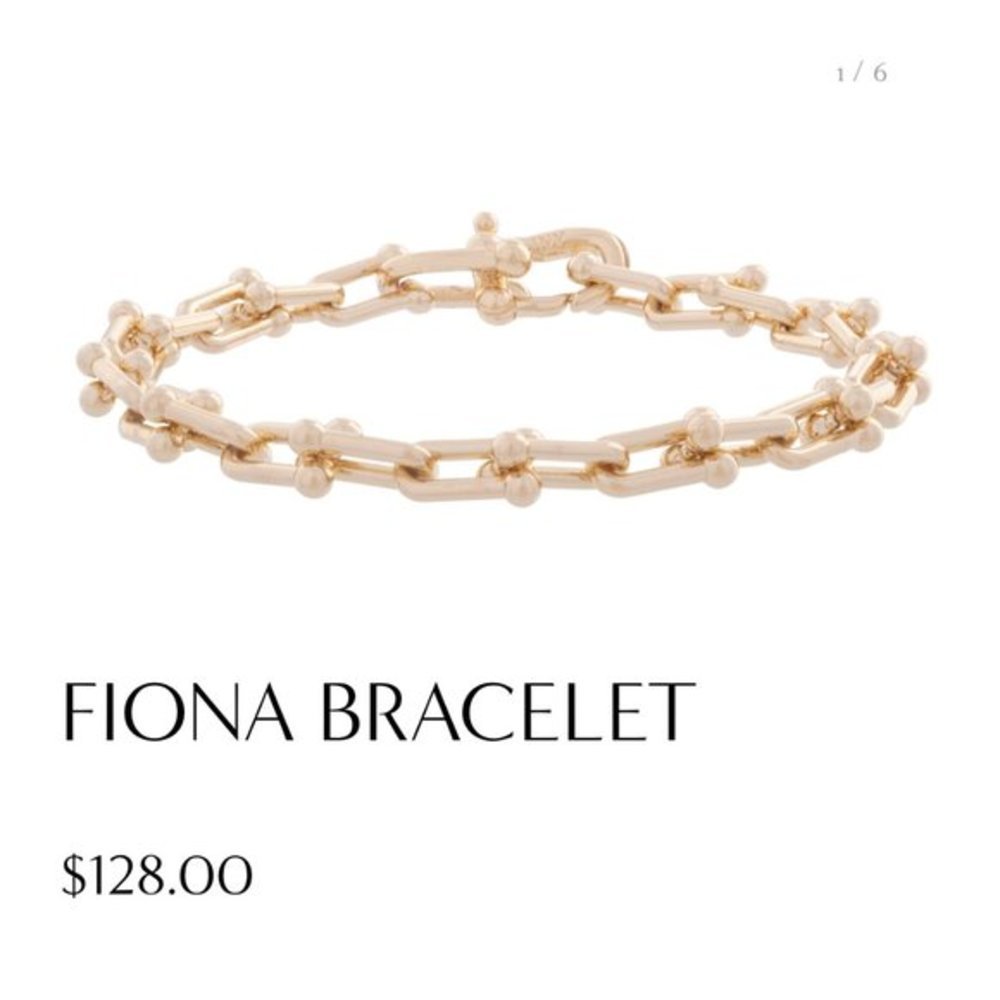 Jones New York Platinum Collection Fiona Bracelet Chain Bracelet Gold Pl…